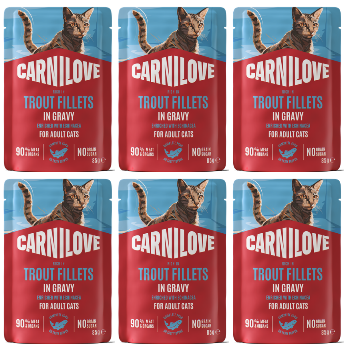 Carnilove pstrąg w sosie adult 85 g × 6