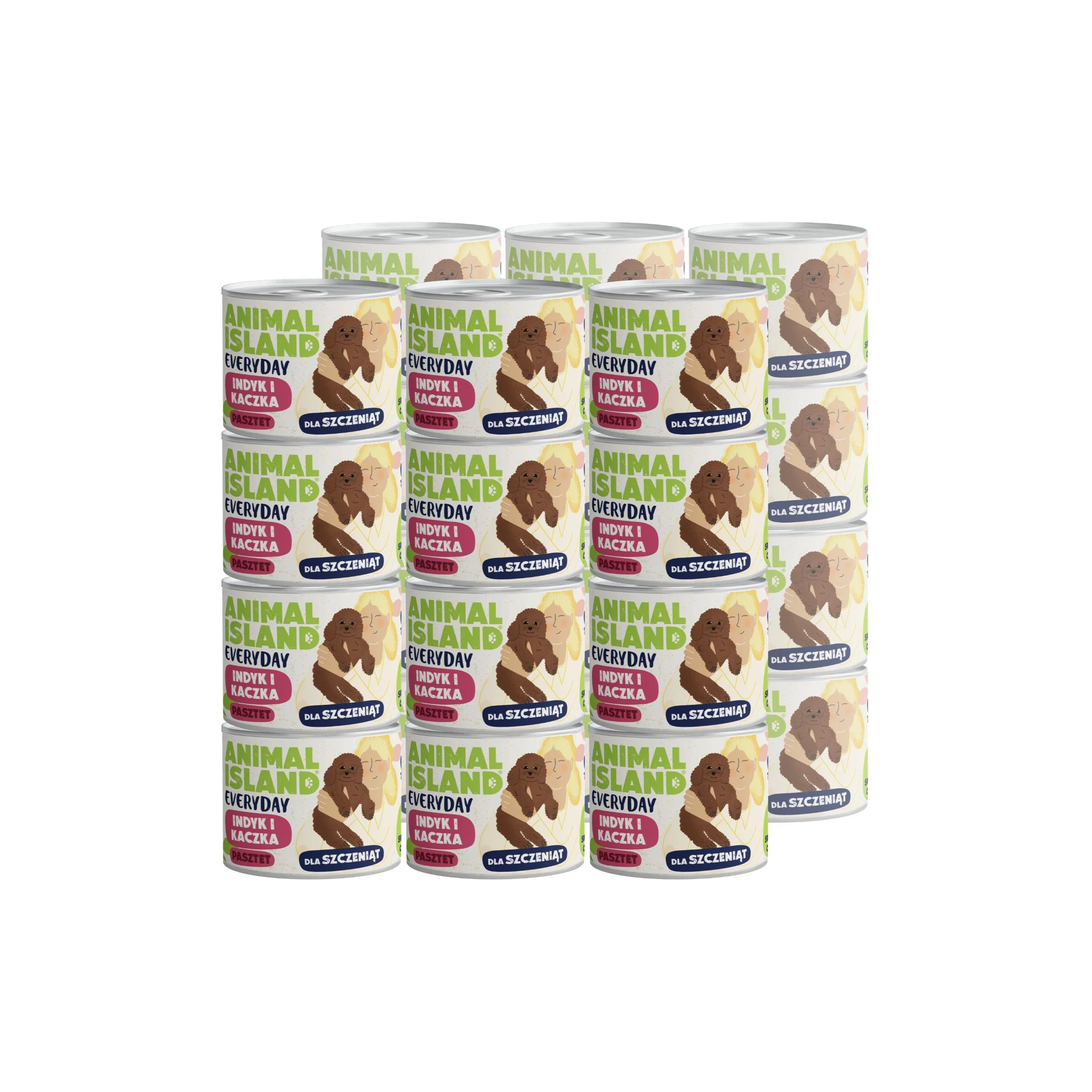 Animal Island Everyday indyk, kaczka puppy 185 g × 24