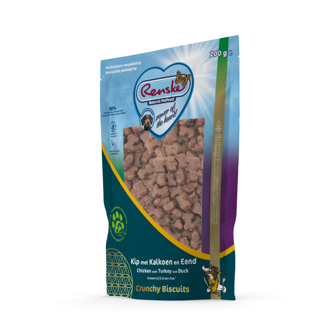 Renske Crunchy Biscuits indyk, kaczka, kurczak 200 g