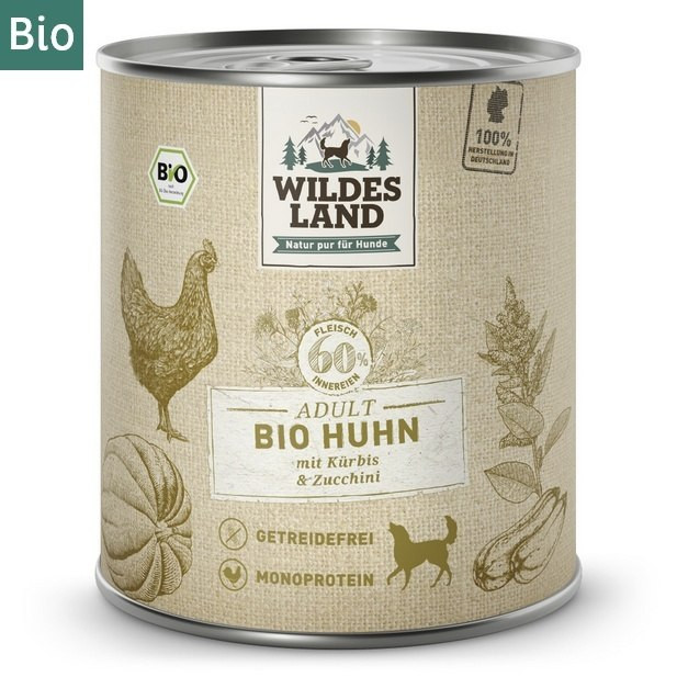 Wildes Land Bio kurczak adult 800 g