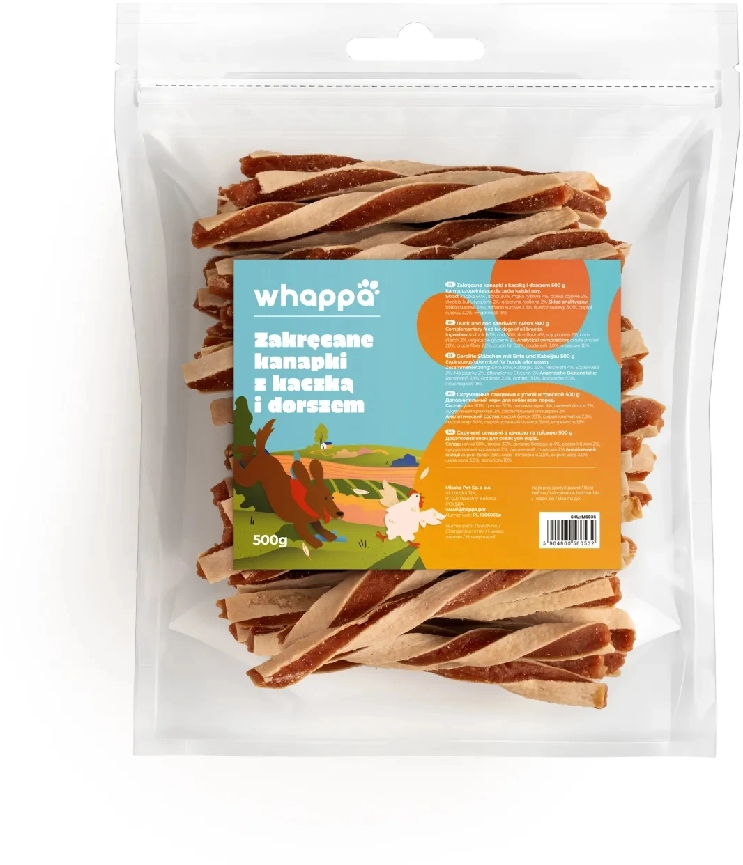 Whappa dorsz, kaczka 500 g
