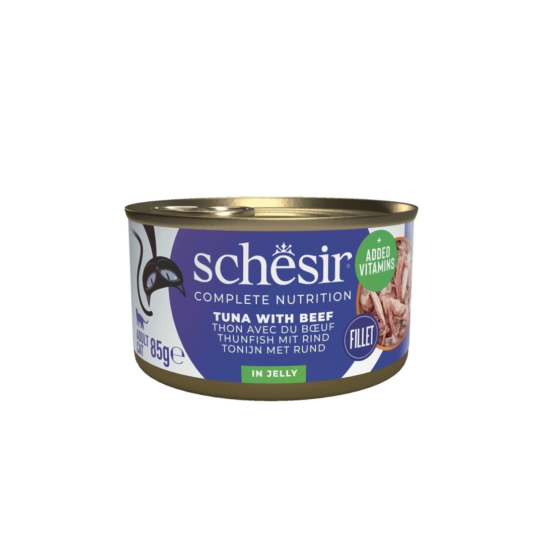 Schesir C&B tuńczyk, wołowina w galaretce adult 85 g