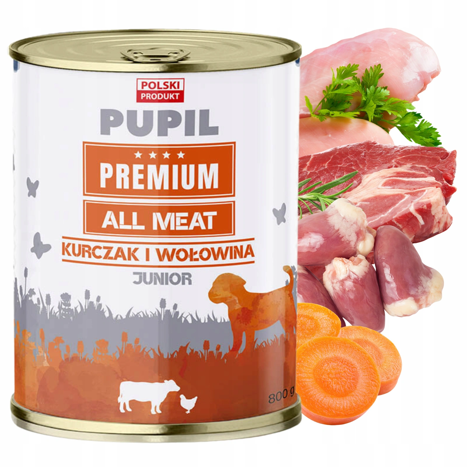 Pupil Premium kurczak, wołowina junior 800 g