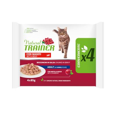 Trainer Natural wołowina w sosie adult 85 g × 4