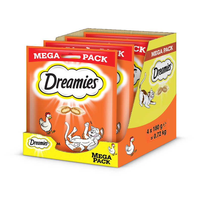 Dreamies kurczak 180 g × 4