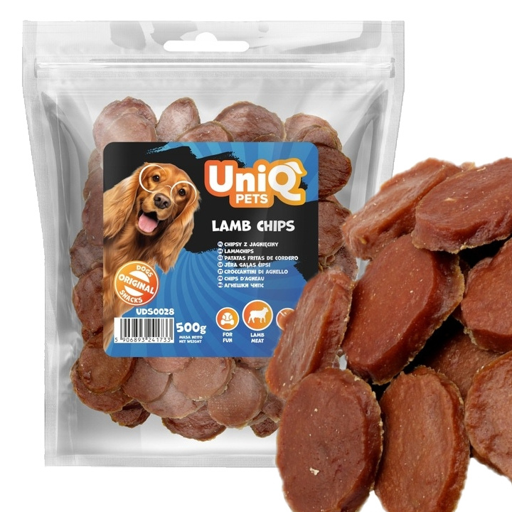 Uniq Pets Chipsy jagnięcina 500 g