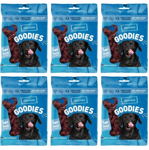 Chewies Goodies łosoś duże rasy 200 g × 6