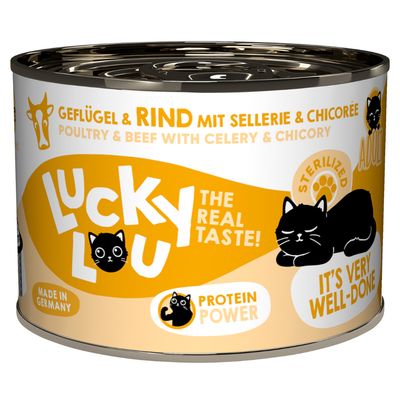 Lucky Lou Sterilised mix smaków adult 200 g × 6