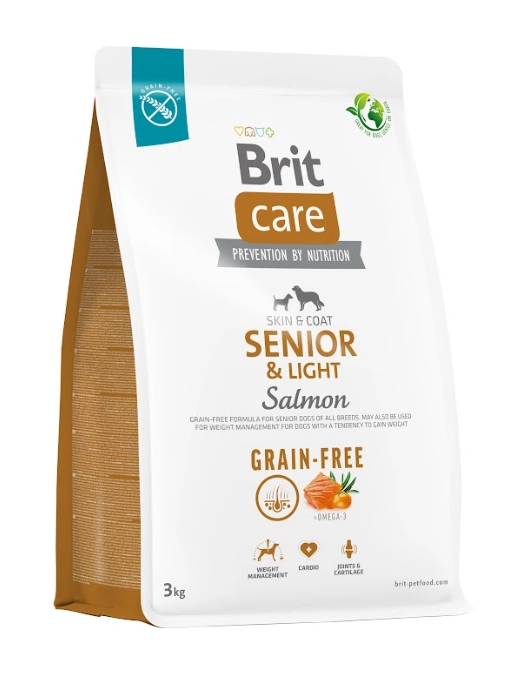 Brit Care łosoś senior 3 kg