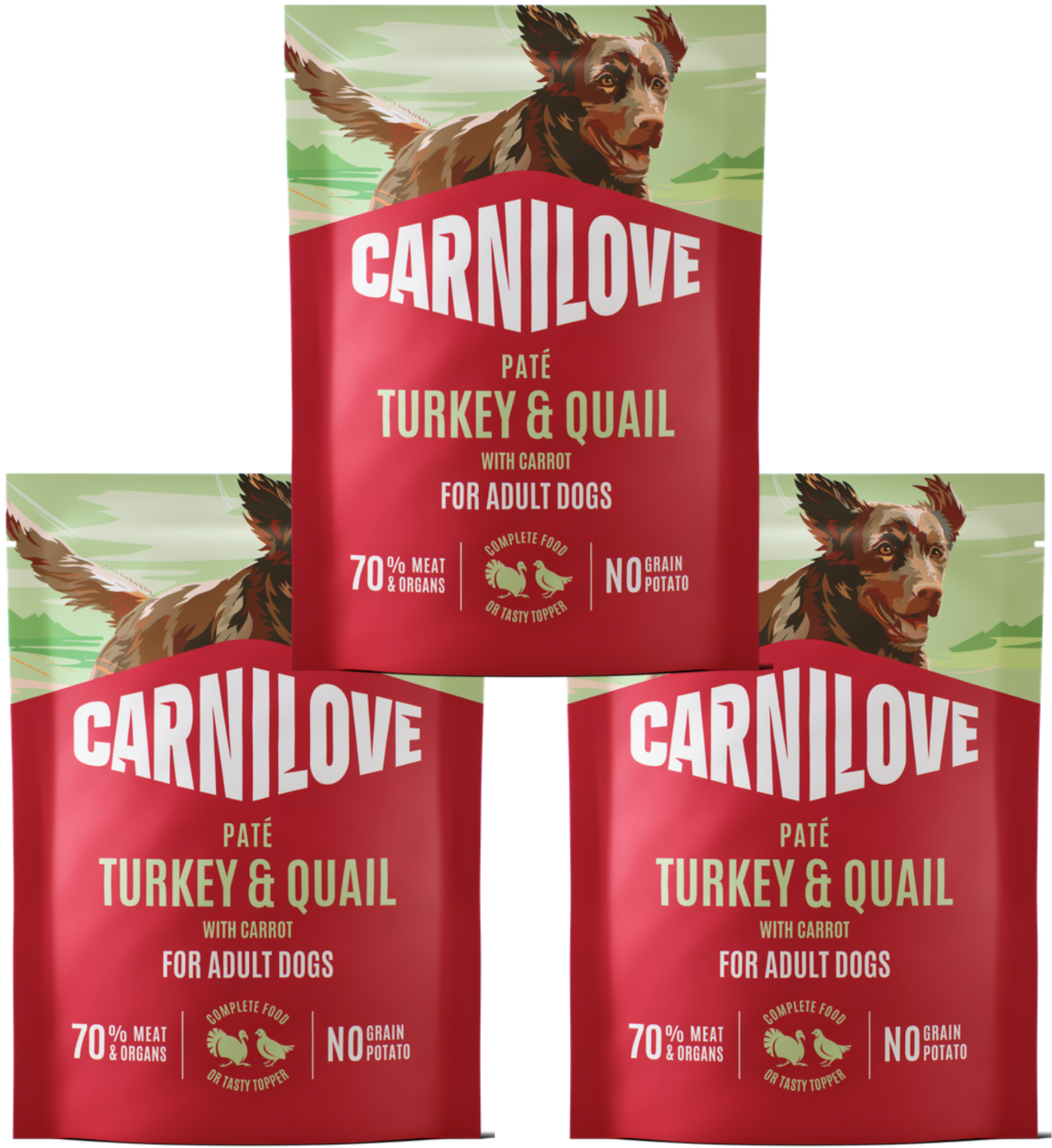 Carnilove indyk, przepiórka 300 g × 3