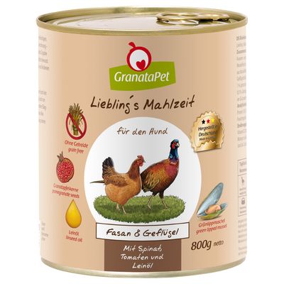 GranataPet Liebling's Mahlzeit bażant, drób 800 g × 6