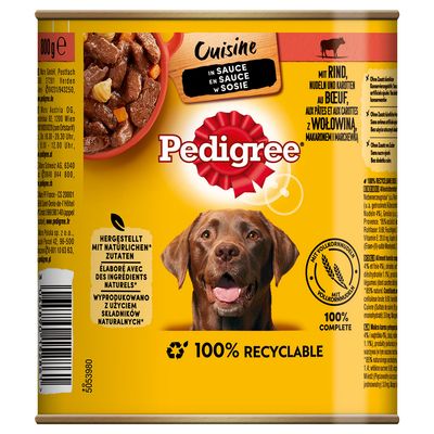 Pedigree Classic wołowina i marchew w sosie 800 g × 12