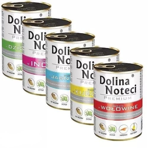 Dolina Noteci Premium dziczyzna, indyk, jagnięcina, kurczak, wołowina 400 g × 5