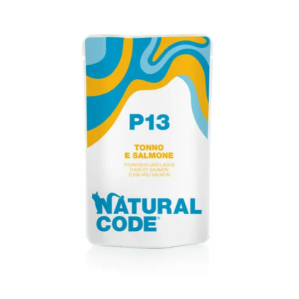 Natural Code P13 tuńczyk, łosoś 70 g