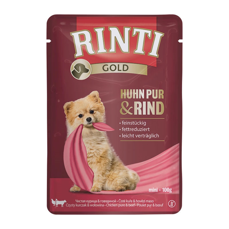 Rinti Gold kurczak, wołowina małe rasy 100 g