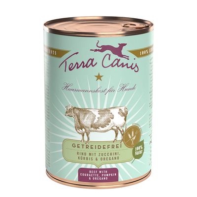 Terra Canis wołowina z cukinią, dynią i oregano adult 400 g × 12
