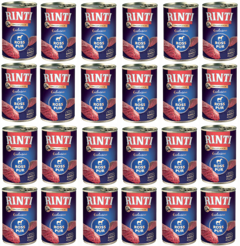 Rinti Singlefleisch Exclusive konina 400 g × 24