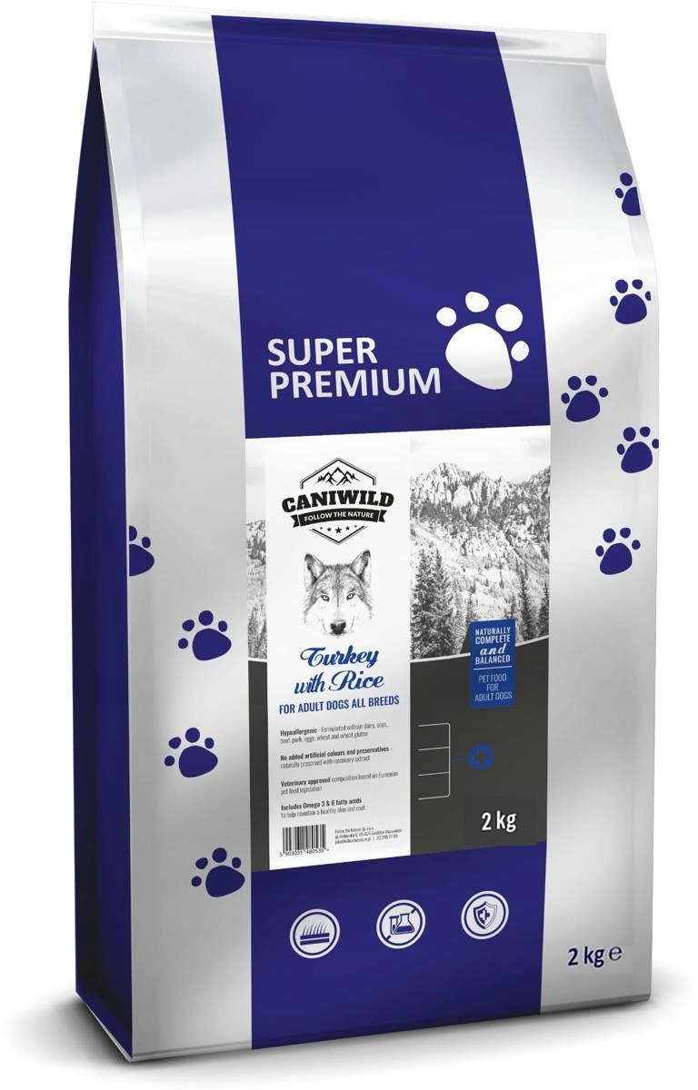 Caniwild indyk z ryżem adult 2 kg