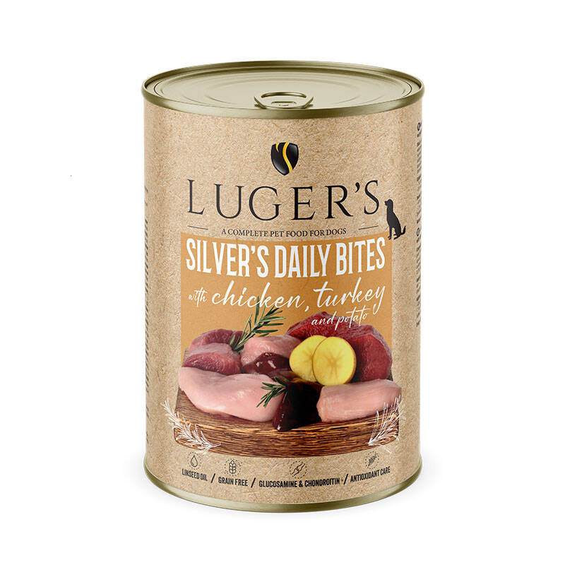 Luger's Silver's Daily Bites indyk, kurczak senior 400 g