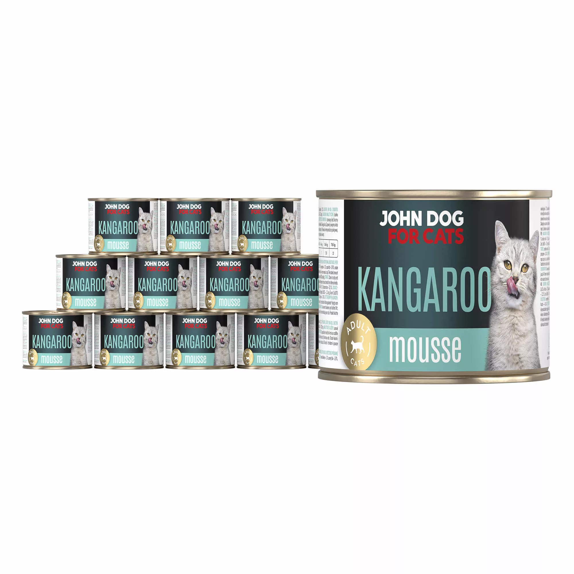 John Dog For Cats kangur pasztet adult 200 g × 12