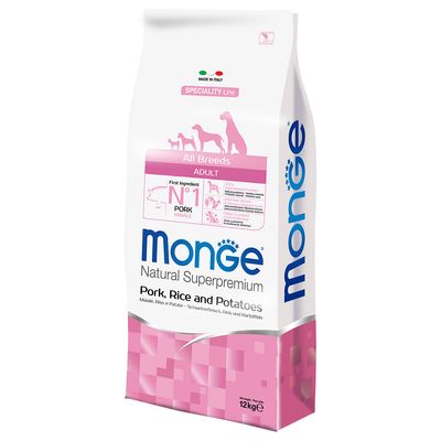 Monge Superpremium wieprzowina adult 12 kg × 2