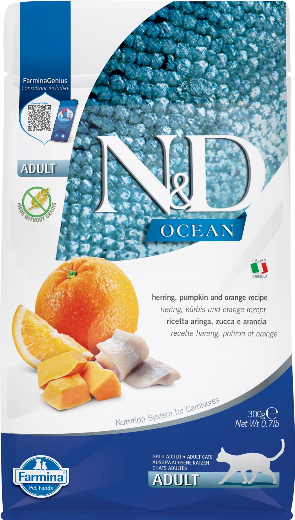 Farmina N&D Ocean śledź z dynią adult 300 g