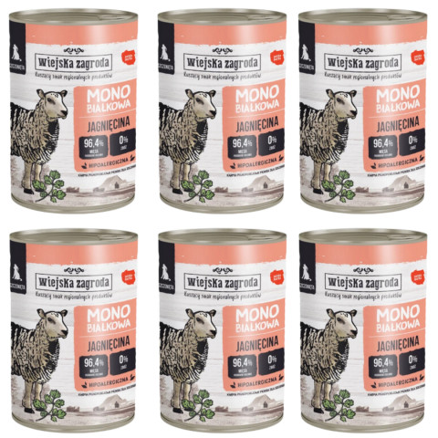 Wiejska Zagroda jagnięcina junior 400 g × 6