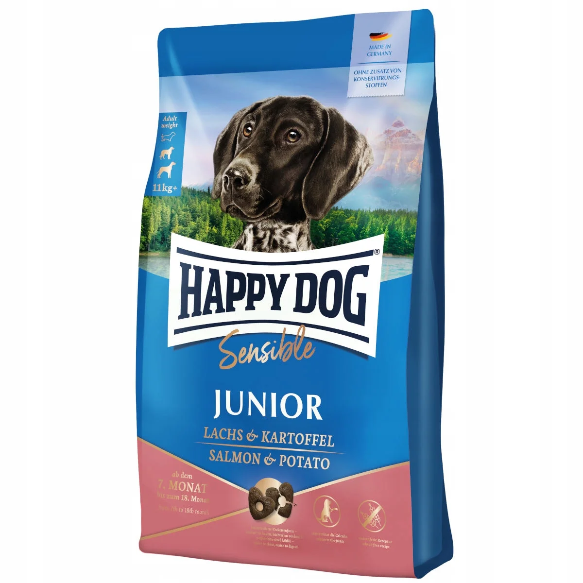 Happy Dog Sensible łosoś junior 4 kg