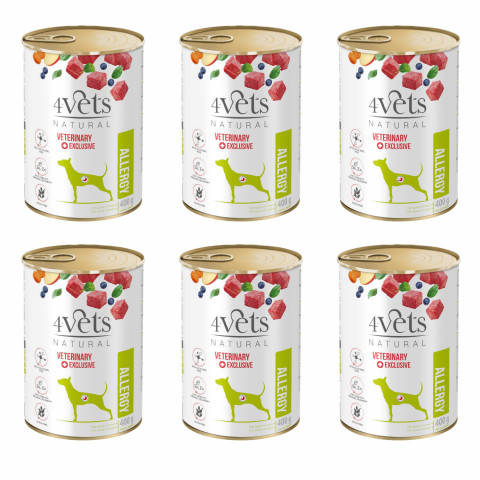4Vets Natural jagnięcina 400 g × 6