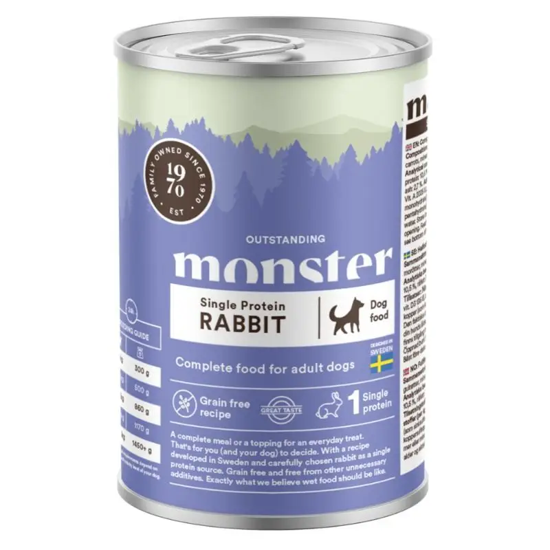 Monster Single Protein królik adult 400 g