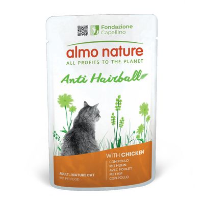 Almo Nature Functional Hairball kurczak adult 70 g × 6