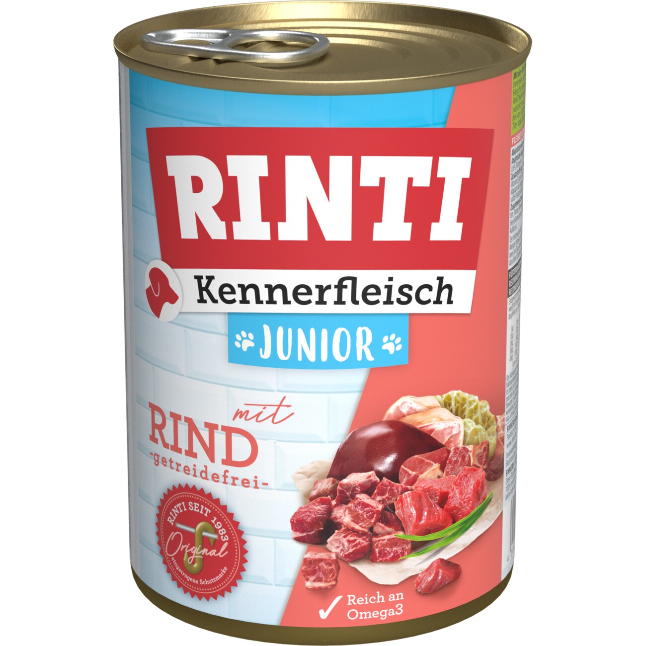 Rinti Kennerfleisch wołowina junior 400 g × 12