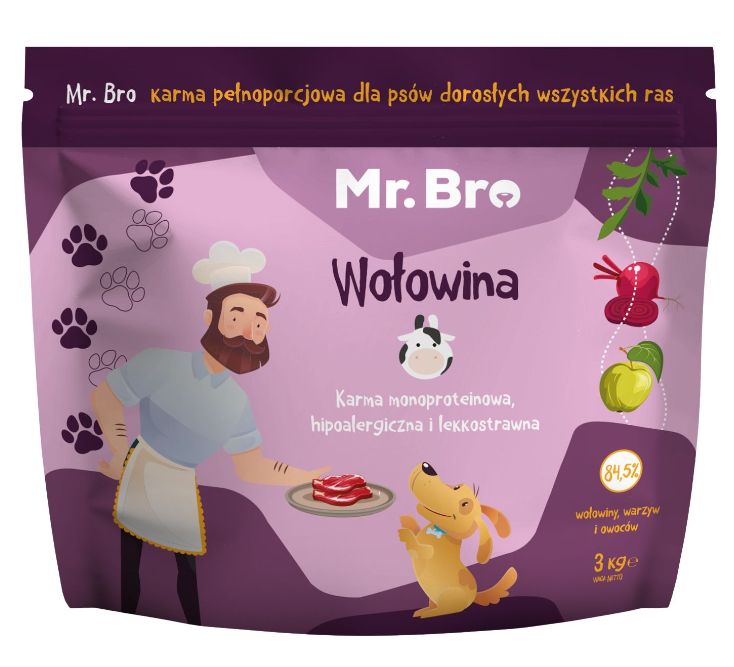 Mr. Bro wołowina adult 9 kg