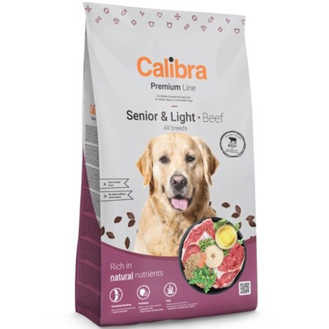 Calibra Dog Premium Line wołowina senior 12 kg