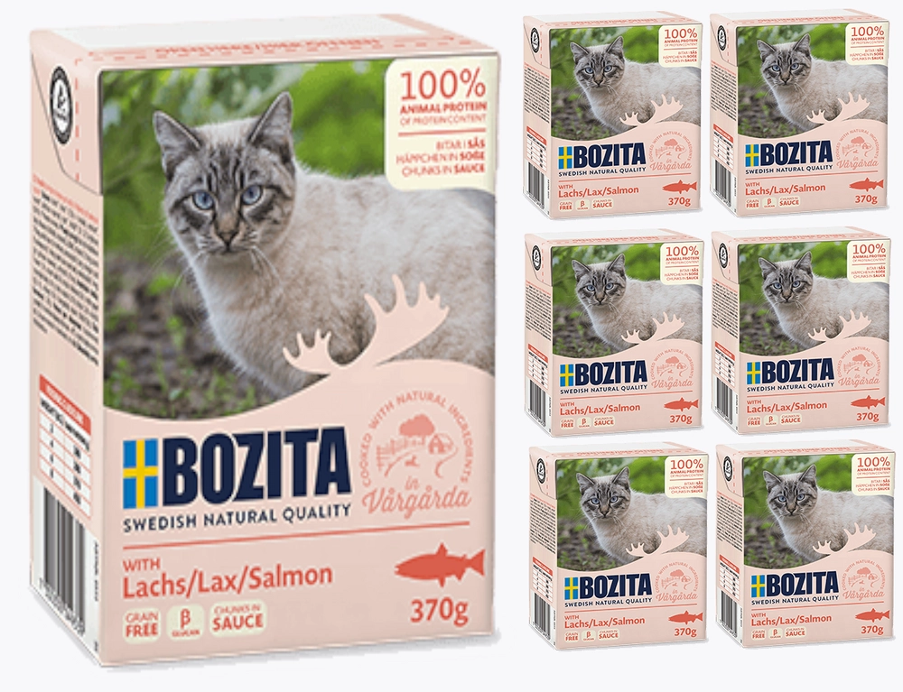 Bozita Fresh Menu łosoś w sosie adult 370 g × 6