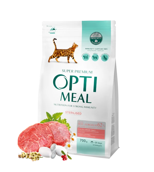 Optimeal Sterilised wołowina z sorgo adult 700 g