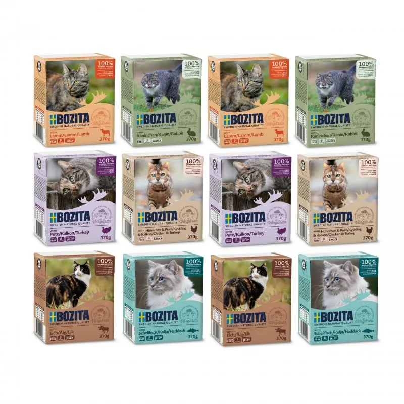 Bozita Feline mix smaków w galaretce 370 g × 12