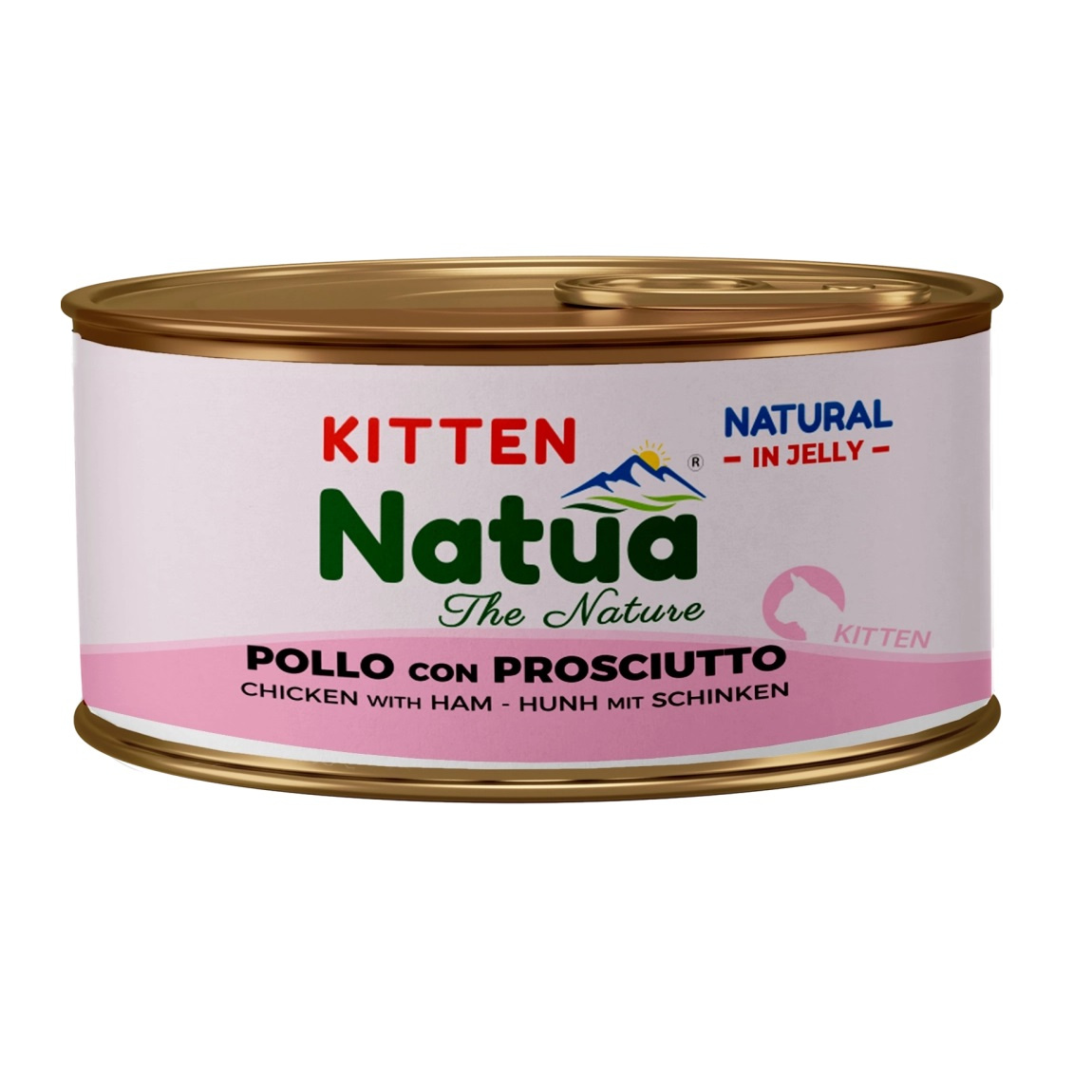 Natua Natural kurczak, szynka w galaretce kitten 85 g