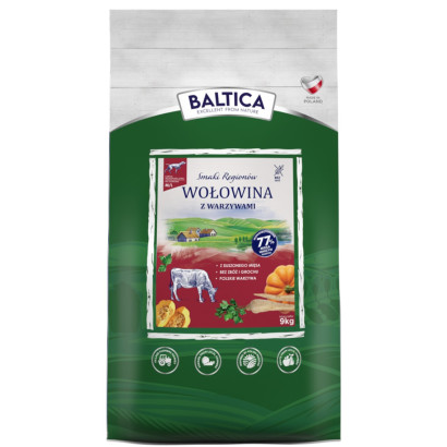 Baltica Smaki Regionów wołowina adult średnie rasy, duże rasy 9 kg