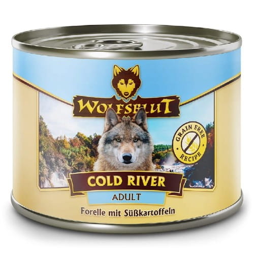 Wolfsblut Cold River pstrąg adult 200 g × 6