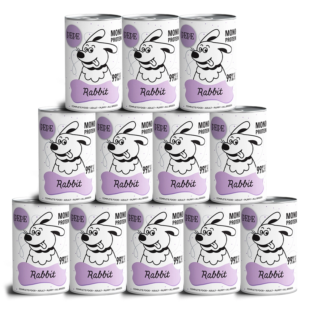 Paka Zwierzaka Pepe królik 400 g × 12