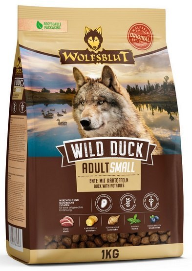 Wolfsblut Wild Duck kaczka adult małe rasy 1 kg