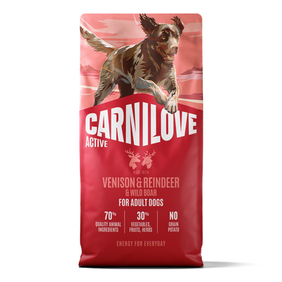 Carnilove Active Dog dziczyzna, dzik, renifer adult 12 kg
