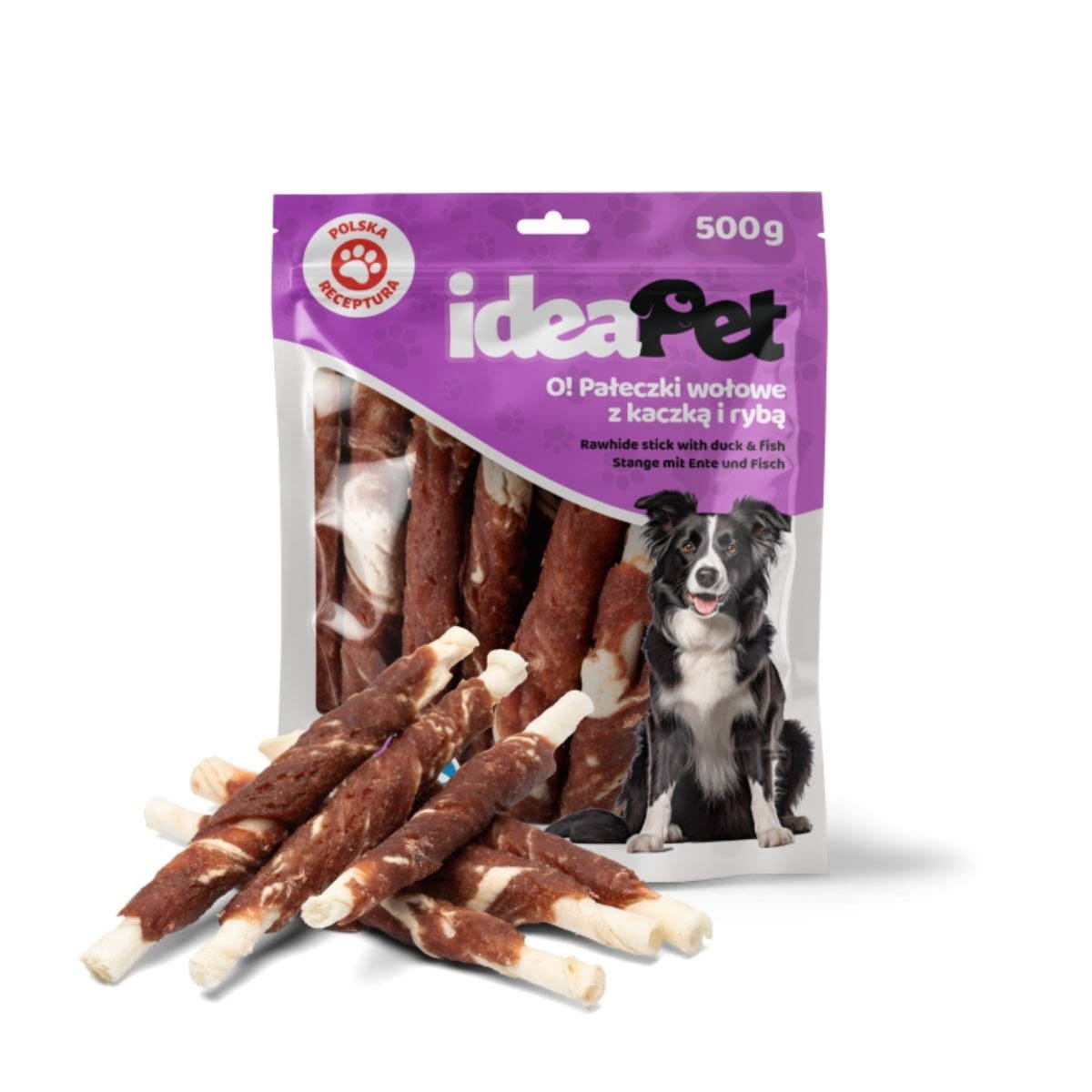 IdeaPet pałeczki wołowe z kaczką i rybą 500 g