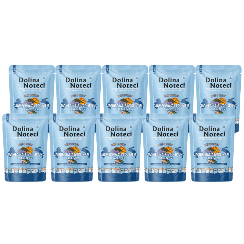 Dolina Noteci Superfood jagnięcina, królik pasztet adult 85 g × 10