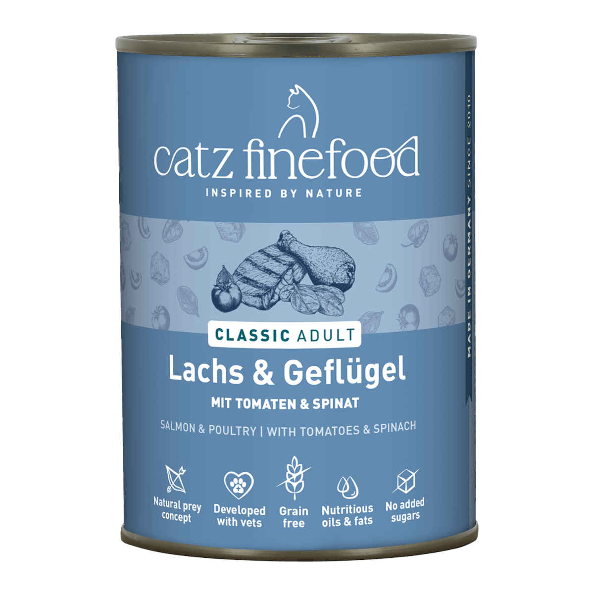 Catz Finefood Classic łosoś, drób kawałki adult 400 g