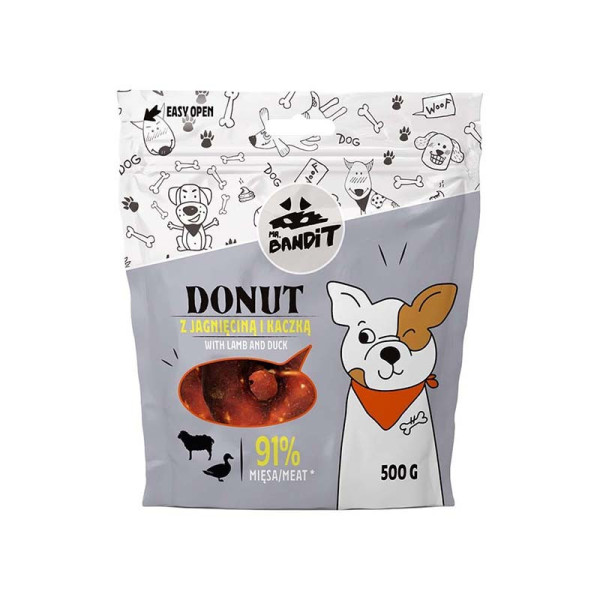 Mr. Bandit Donut jagnięcina, kaczka 500 g