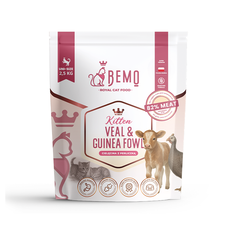 Bemo Kitten cielęcina, perliczka kitten 2,5 kg