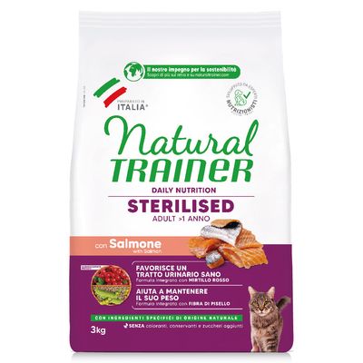 Trainer Natural Trainer Sterilised Indoor łosoś adult 3 kg