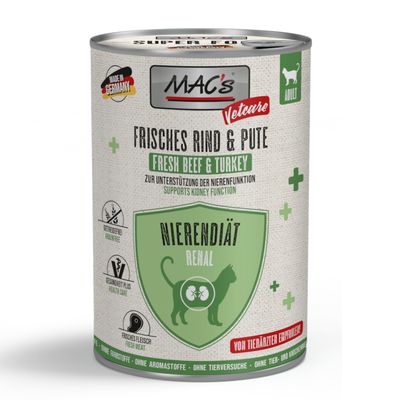 MAC's Vetcare Renal mix smaków 400 g × 6